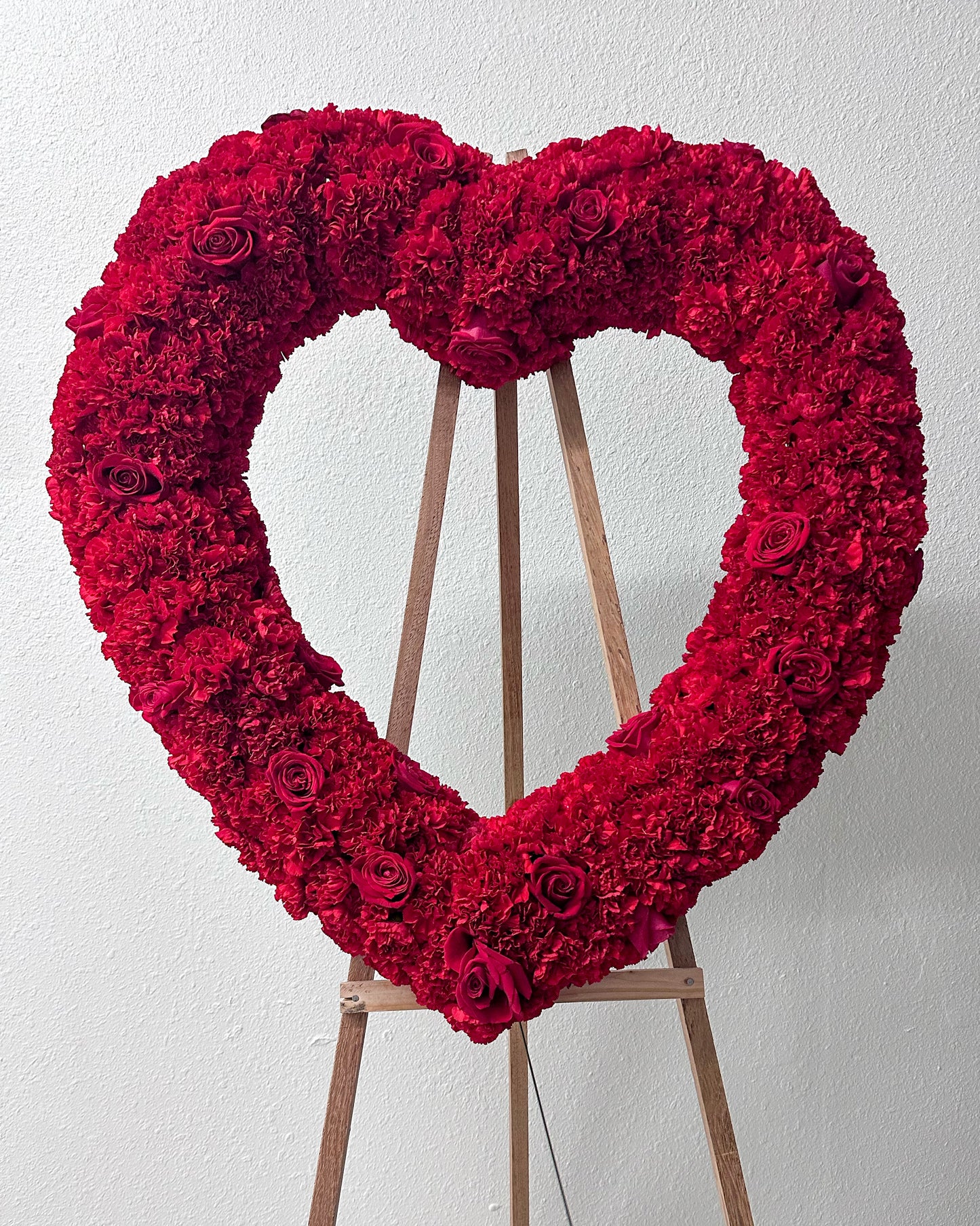 Crimson Comfort Sympathy Wreath